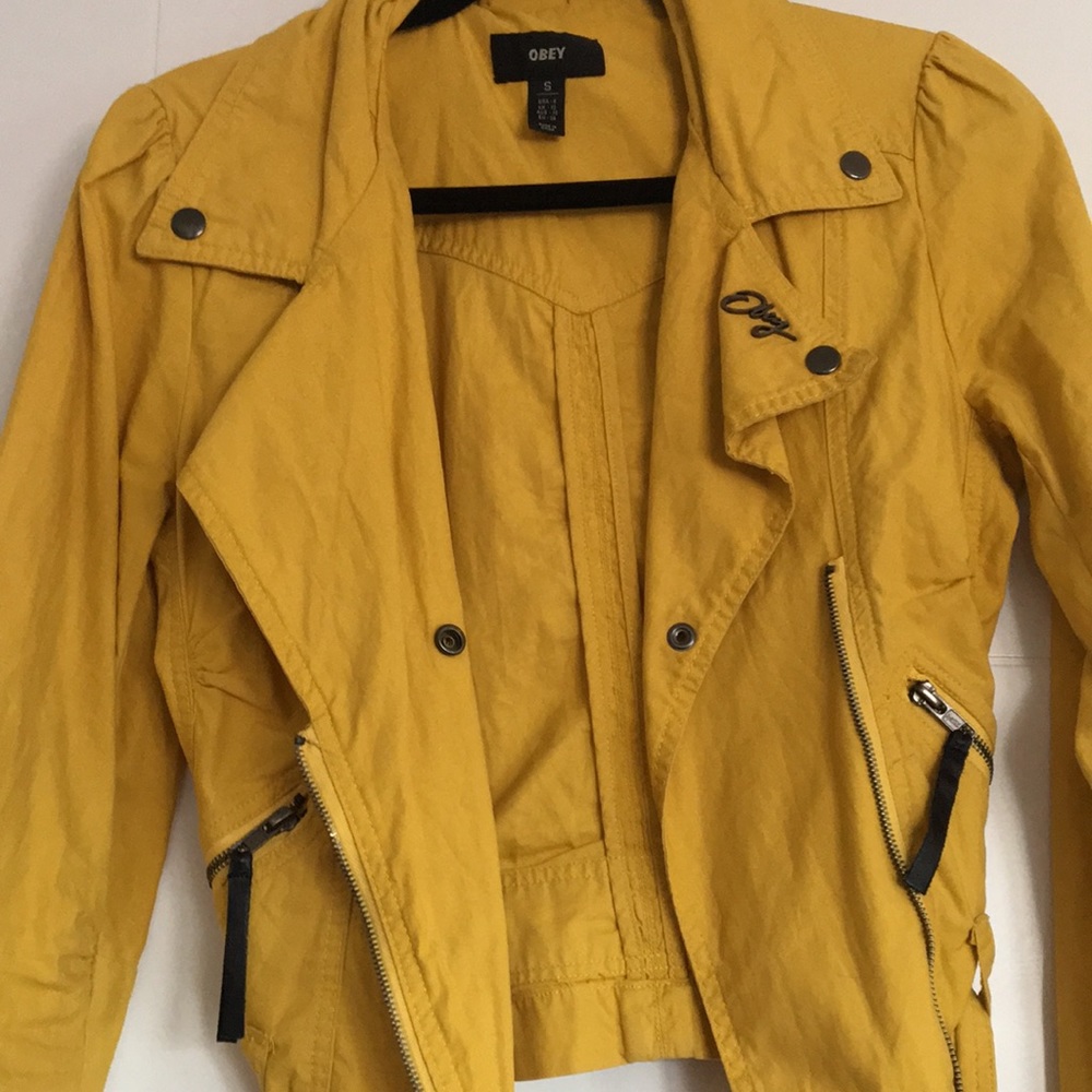 Yellow OBEY Jacket - Picture 3 of 5